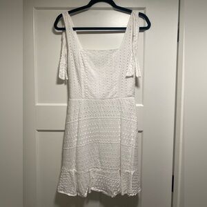 Altar'd State White Sleeveless Square Neck Sundress